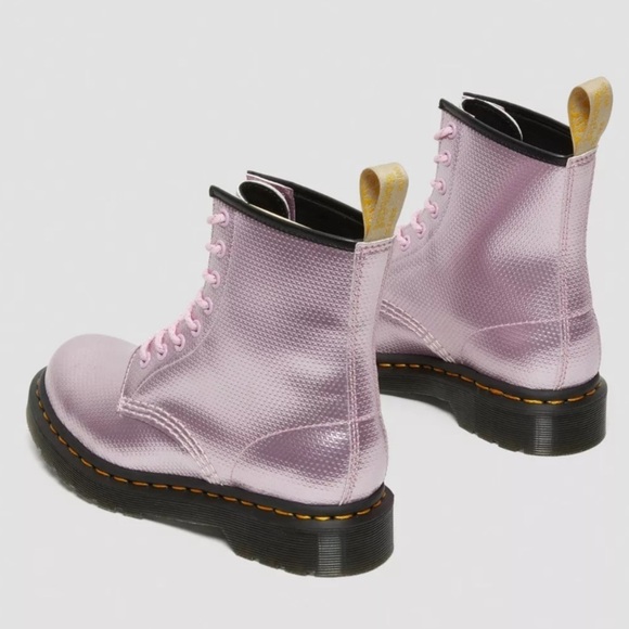 Dr. Martens VEGAN 1460 METALLIC EMBOSS LACE UP BOOTS - Picture 4 of 7